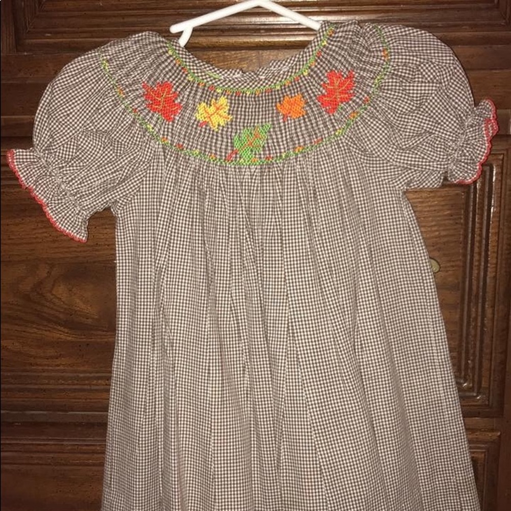 Classical Whimsy fall smocked dress